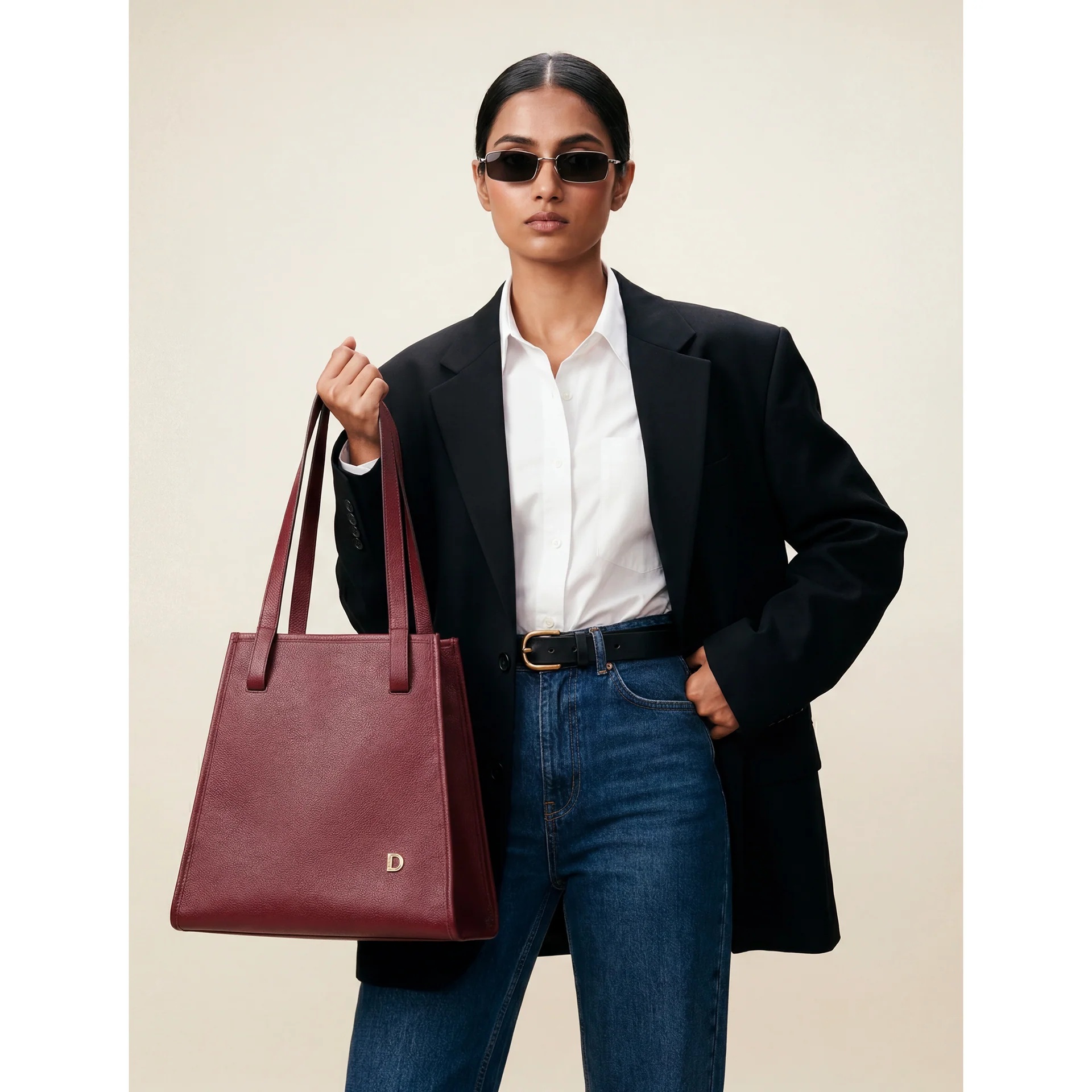 Dudu Leather bag Louise - 648-6137-11 Burgundy