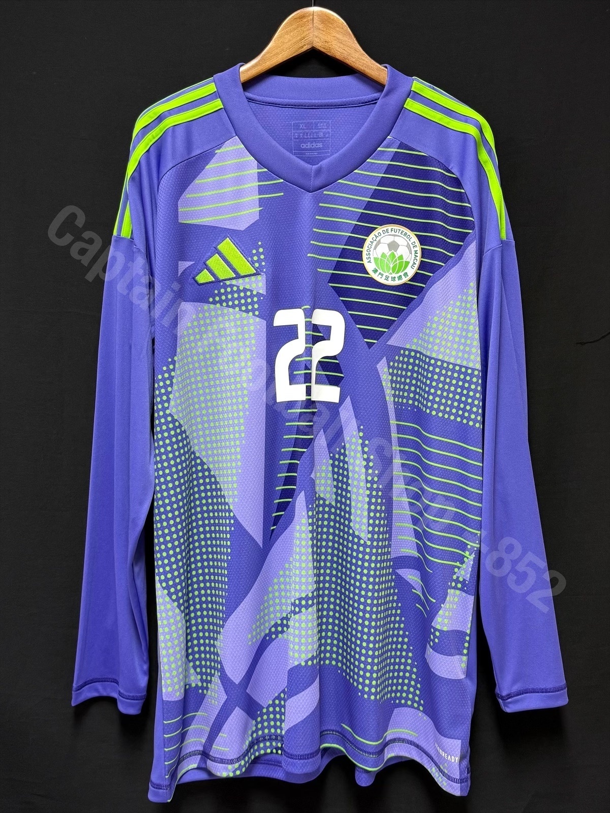 (Player Issue) Macau 2025-2026 Adidas Goalkeeper Player Issue Shirt #22