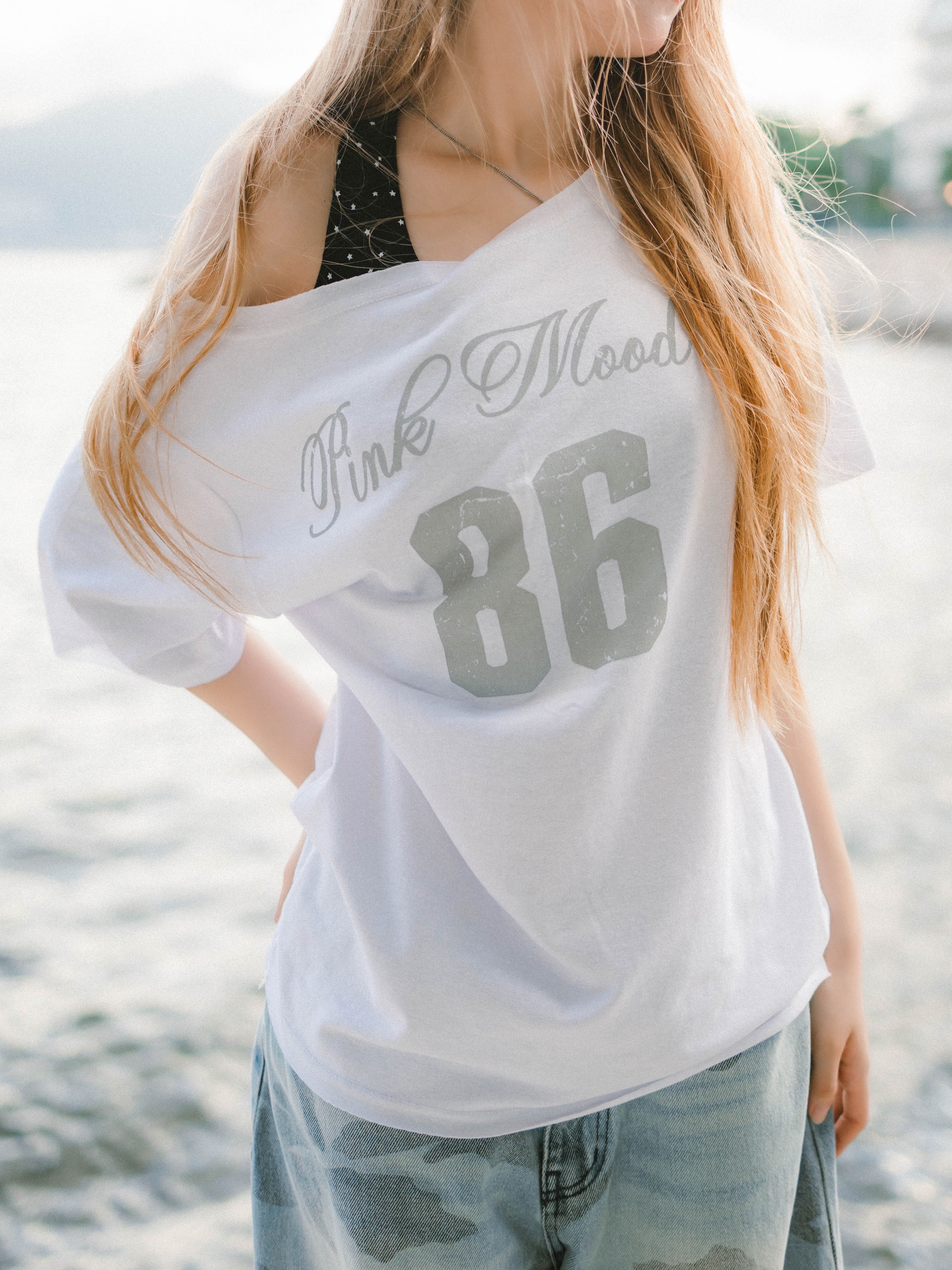 Pink Mood 86 One Shoulder Top