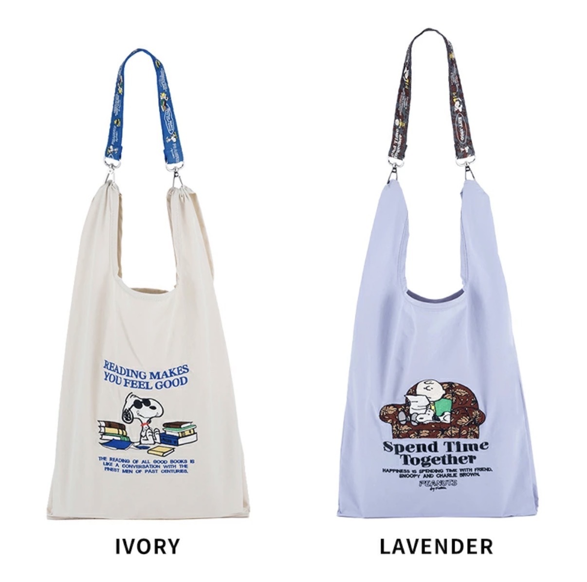 JP Snoopy 超靚料刺繡環保袋 附有揹帶 3396 3389 TK260716
