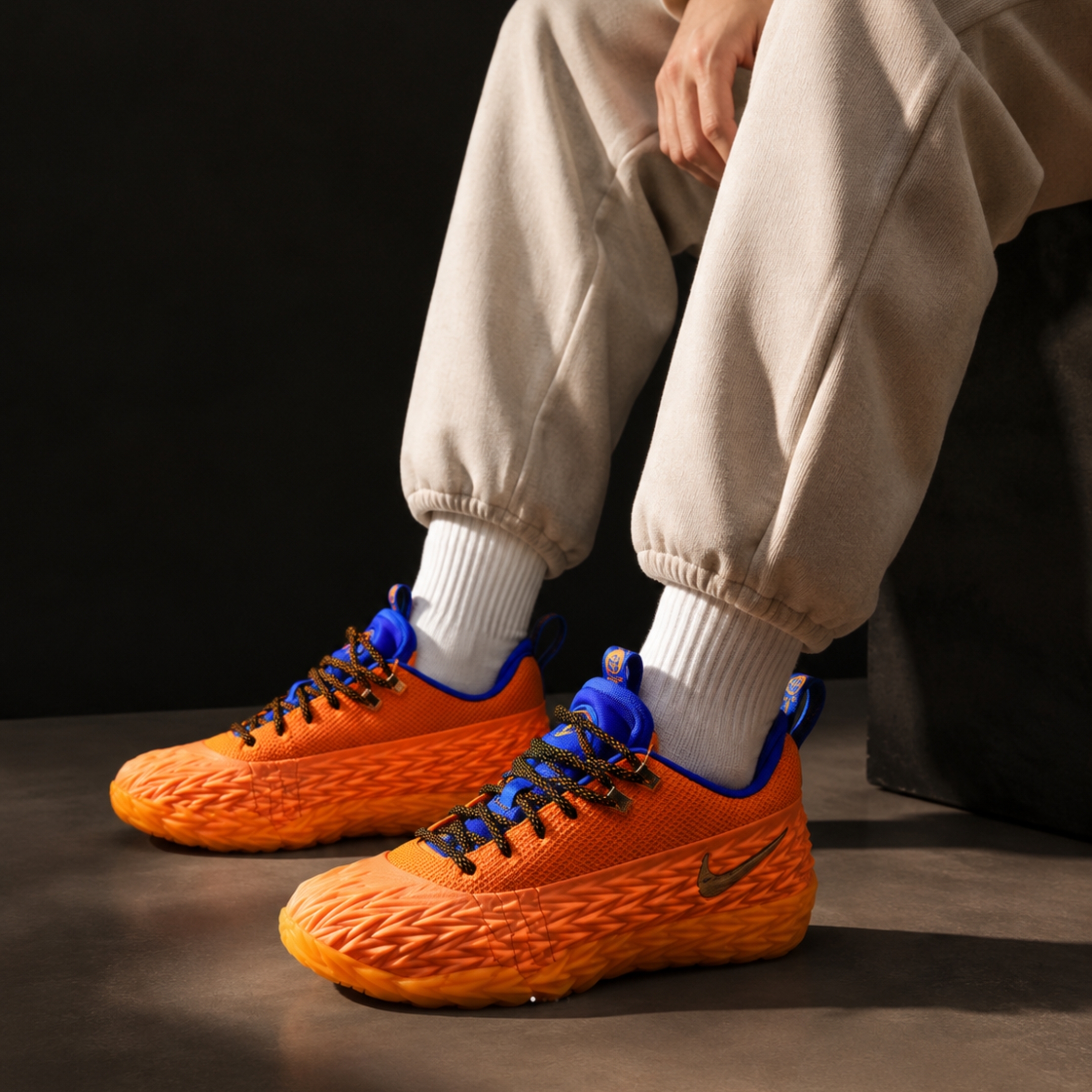 NICEDAY 代購 NIKE S.T. CHARGE PE EP 康寧漢 七龍珠 悟空 橘藍 籃球 實戰鞋 IZ6736-800