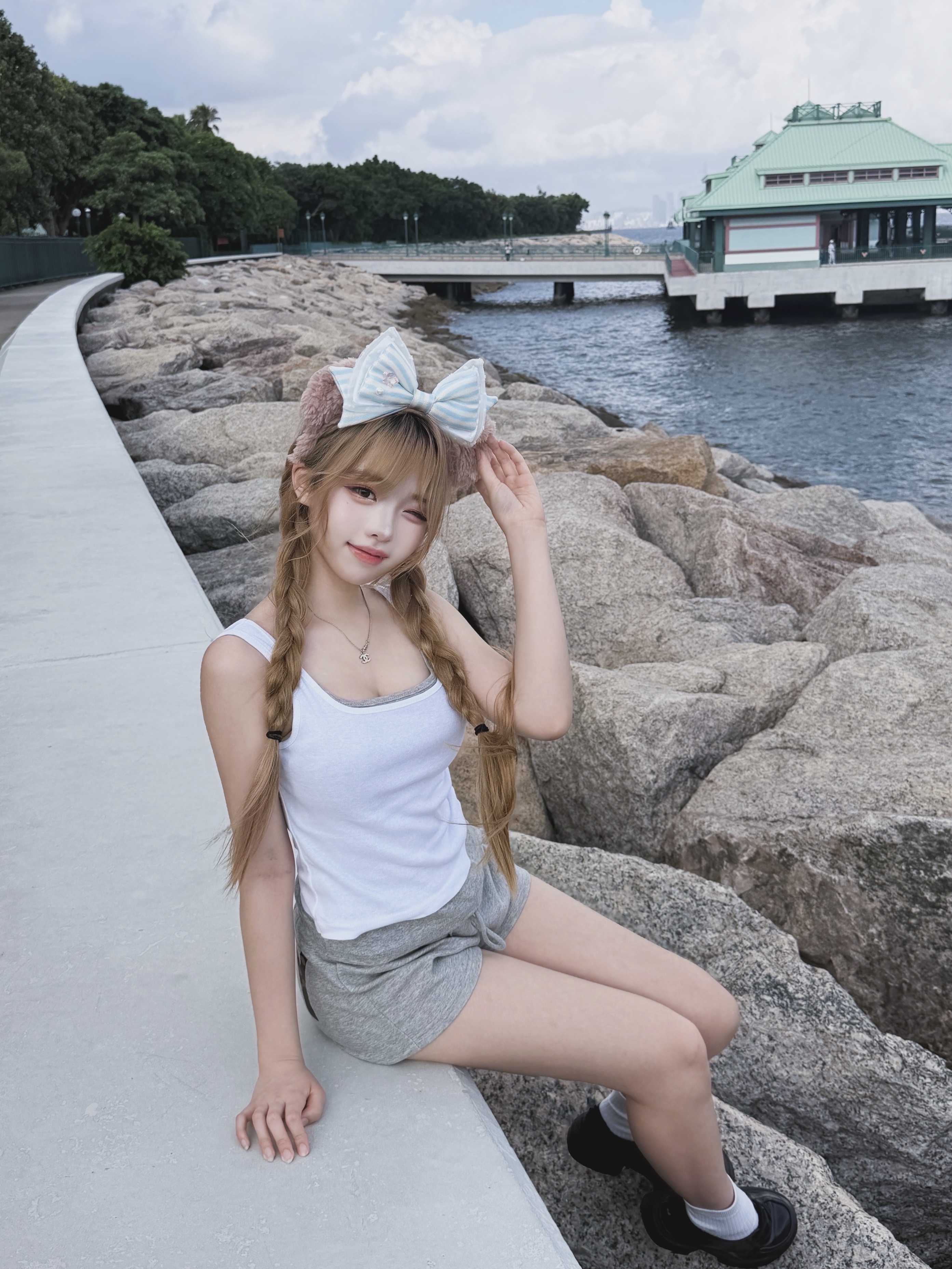 棉質層疊拼色Tank Top