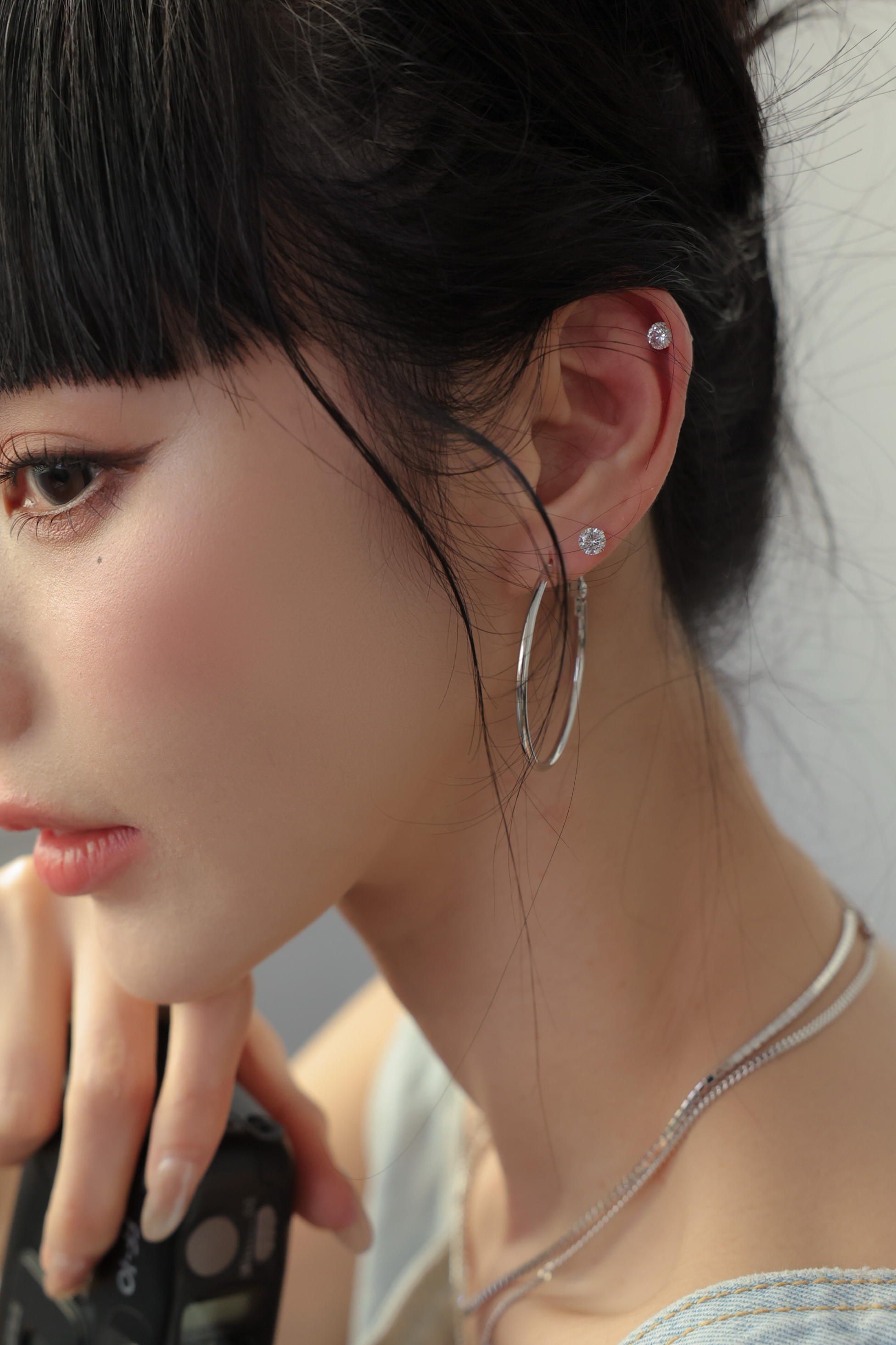 超划算日常百搭細圓圈耳環套組 HE90 #一組有四個不同大小