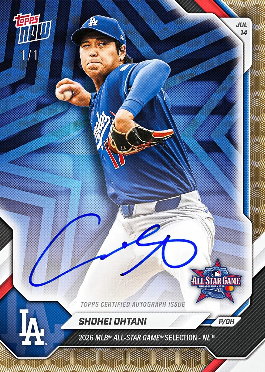 2026 All-Star Game Set - MLB Topps NOW® - 19 Card Set 全明星卡組