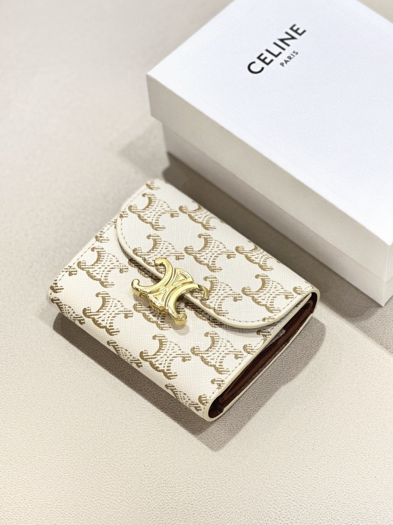 CELINE Triomphe Small Flap Wallet