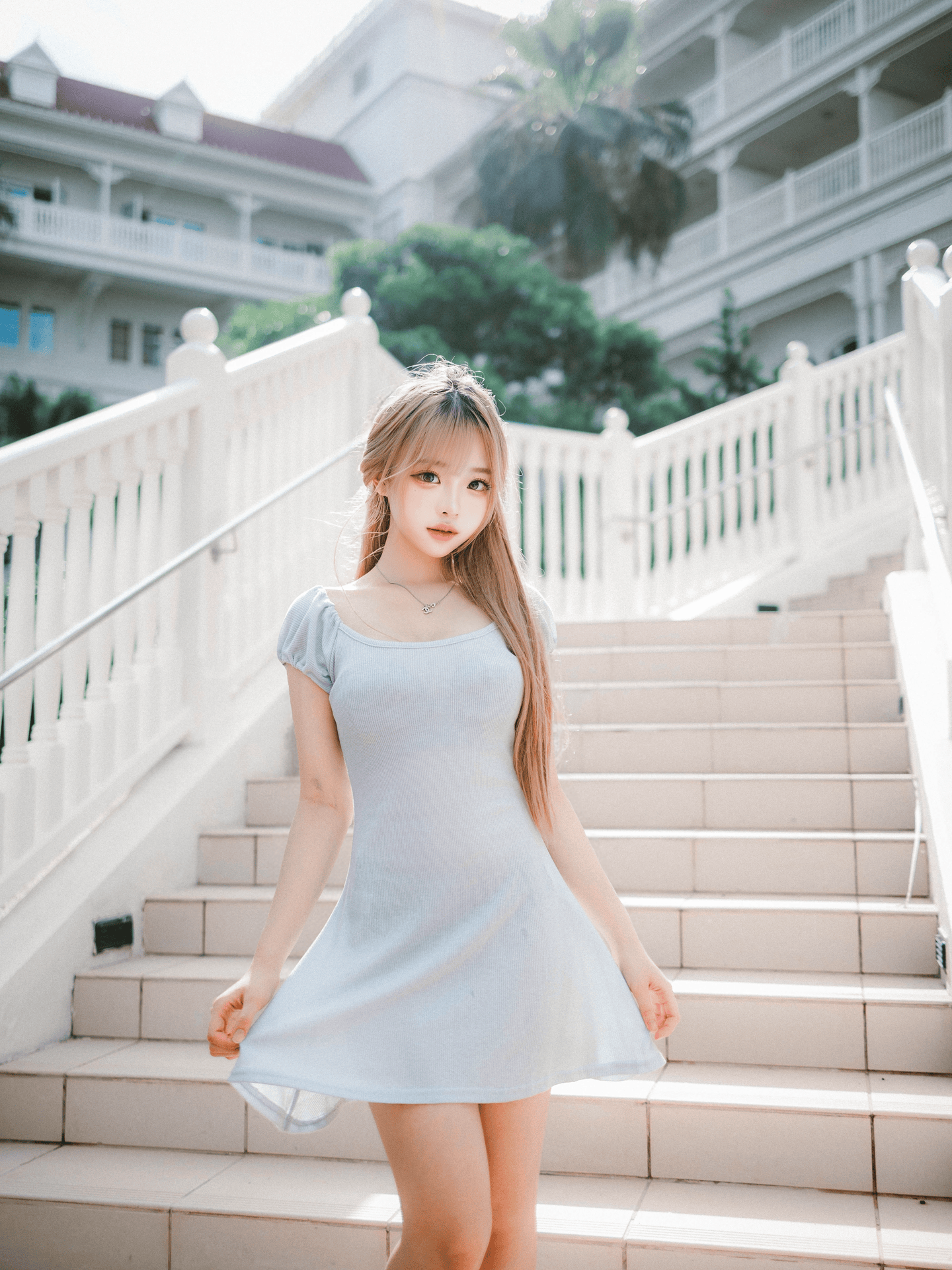 Spring Tone Off-shoulder Knit OPS