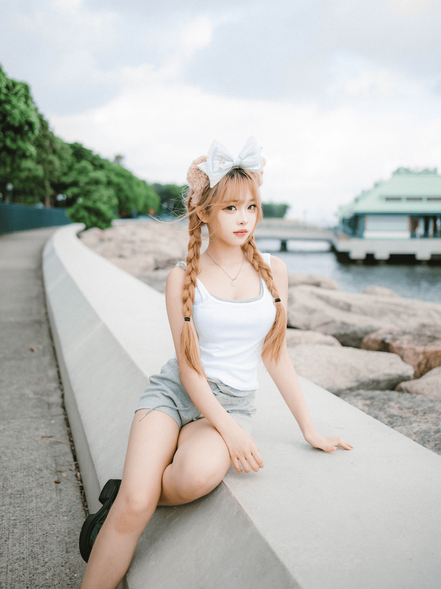 棉質層疊拼色Tank Top