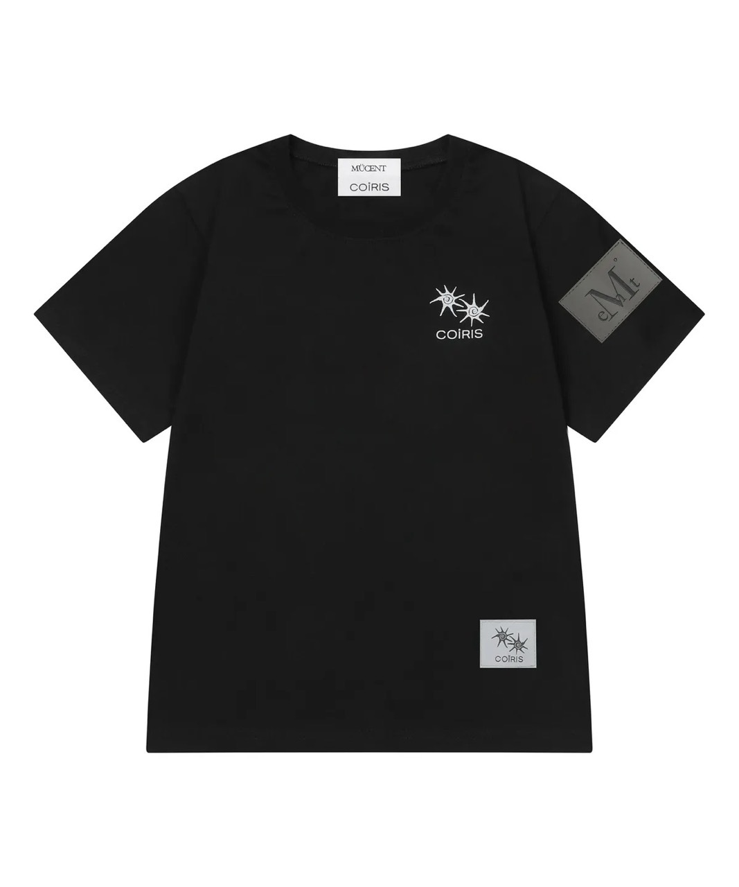 韓國限定🇰🇷 MUCENT X COIRIS MARINAE GLITCH BACK HALF T 故障風 寄居蟹 背後 圖案 皮革標誌 短袖 短T / 預購