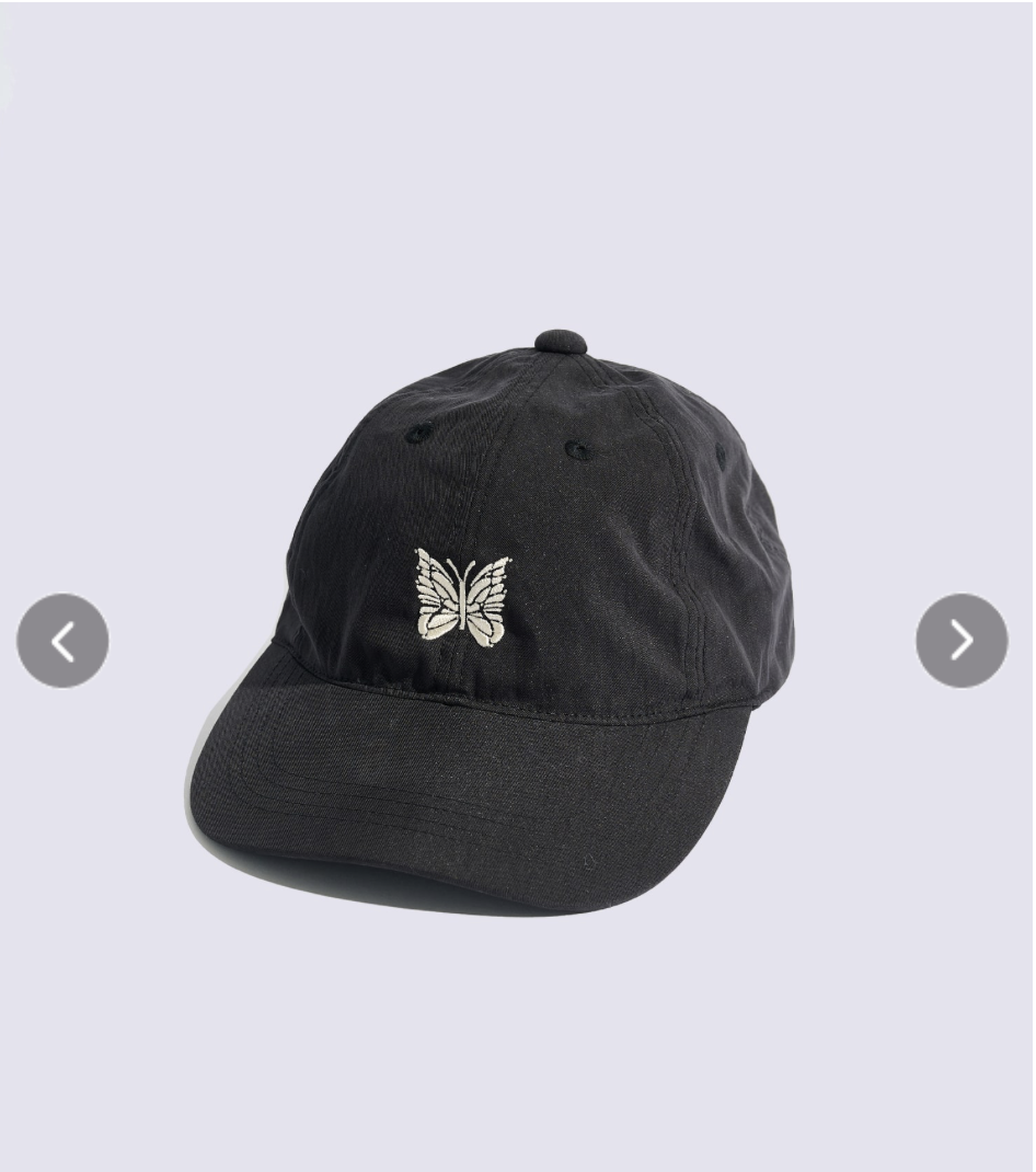 【STUDIOUS x NEEDLES 】0716網路限定發售 別注 Nylon Cap - Papillon Embroidery