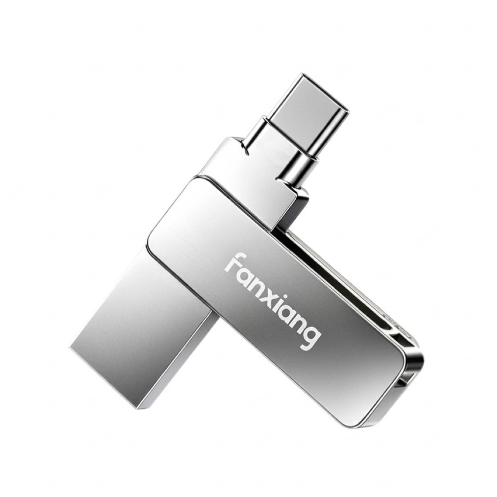 FANXIANG梵想F386蘋果iPhone雙頭隨身碟TypeC USB3.2新版本2026 APP支援iphone15~18及安卓手機及電腦 備份隨身碟