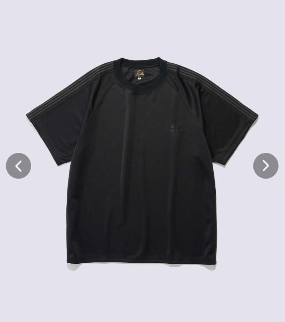 【STUDIOUS x NEEDLES 】0716發售別注 S/S Track Crew Neck Shirt - Mesh