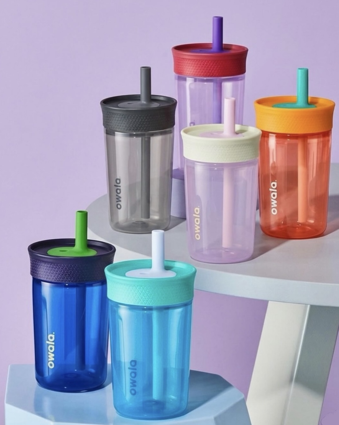 美國代購 Owala Kids' Tumbler 12oz 15oz 防漏 透明 不鏽鋼 水杯 吸管 環保杯