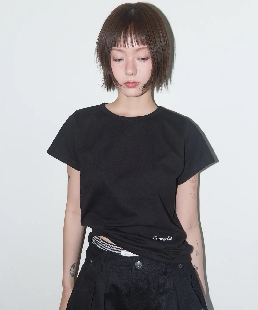 🇰🇷 FANCY CLUB REVERSE OF HEAVEN CROP TEE 背後 翅膀 天使圖案 短T 短袖 / 預購