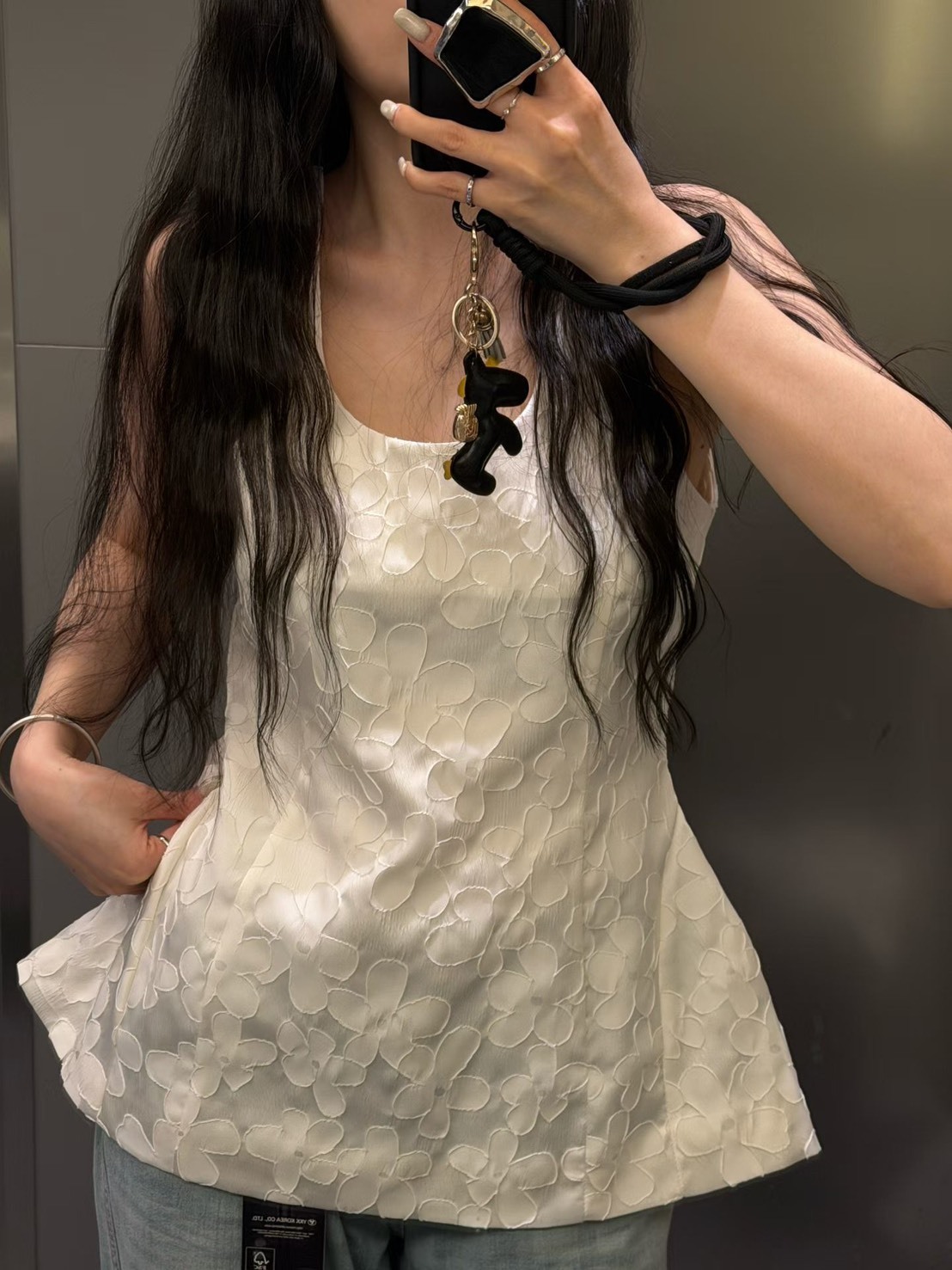 花朵收腰背心