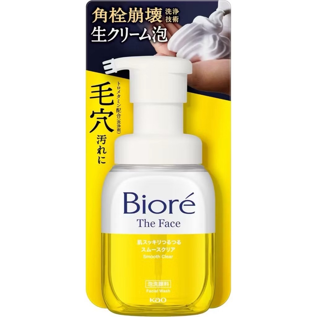 Biore 蜜妮 The Face 泡沫洗面乳 清爽透亮型 200mL