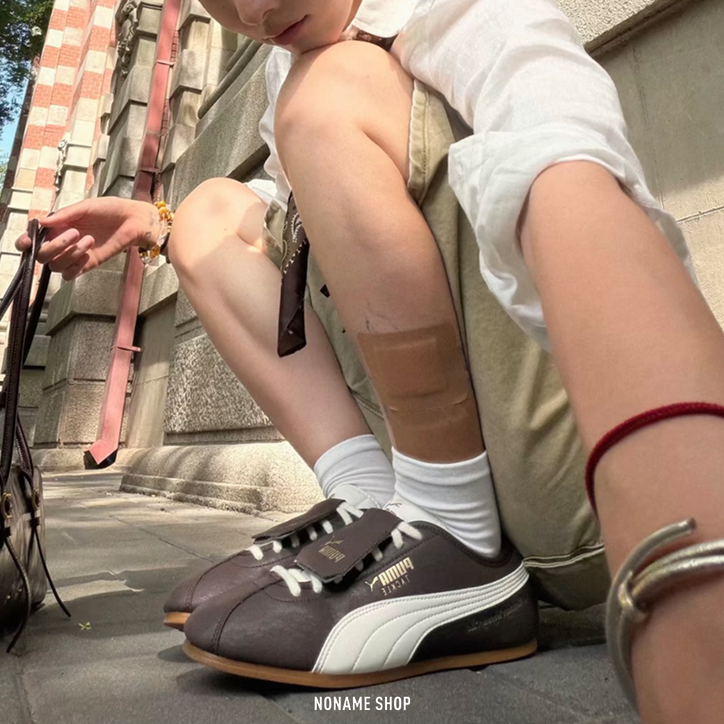 PUMA TACKLE X MONDAY SLEEPING CLUB 復古 德訓 薄底 金標 休閒鞋 摩卡棕 (男/女同款)