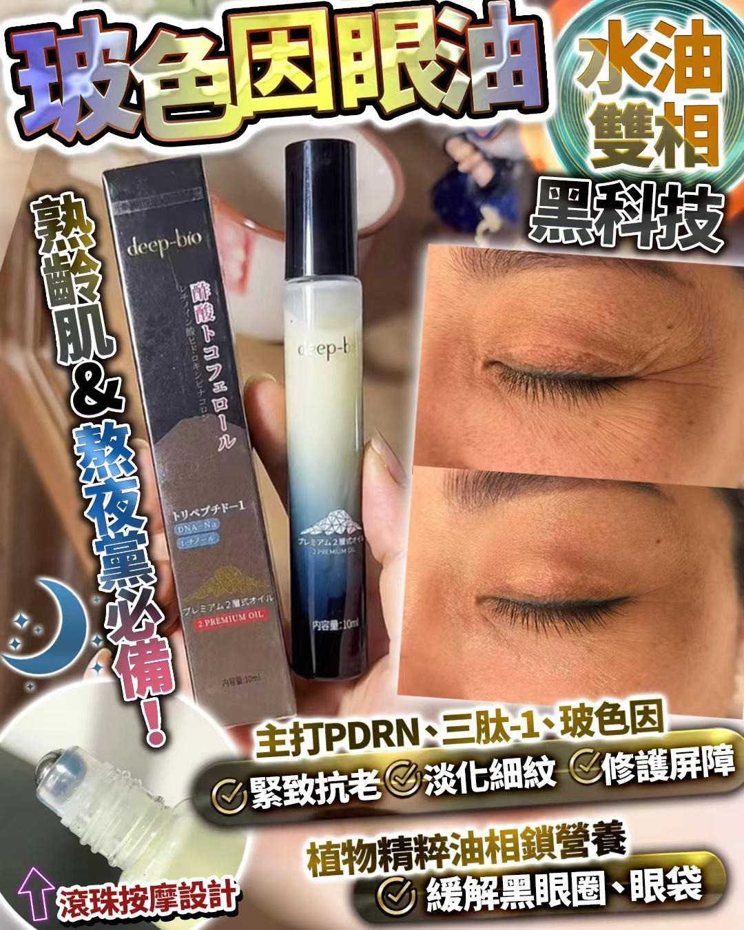 玻色因淡紋眼油  10ml Z639（2-3星期寄出）