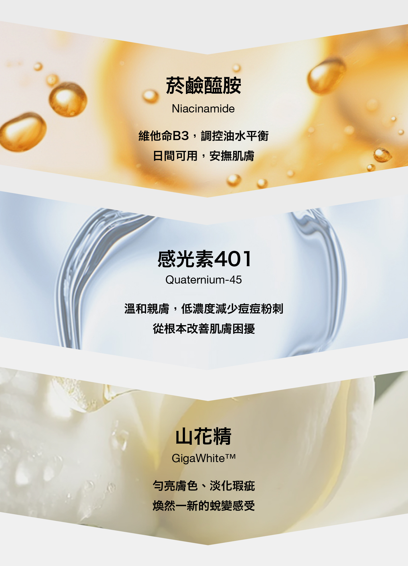 10%B3 油水平衡精華 關鍵成分