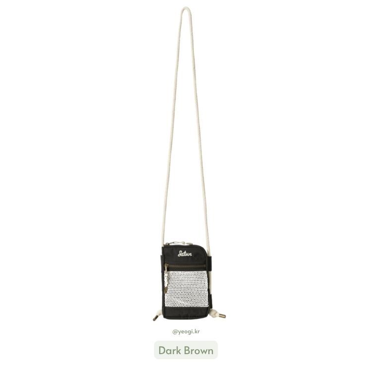 Satur｜SA262UAB02 Net Pocket Travel Cross Bag [2 colors] S400