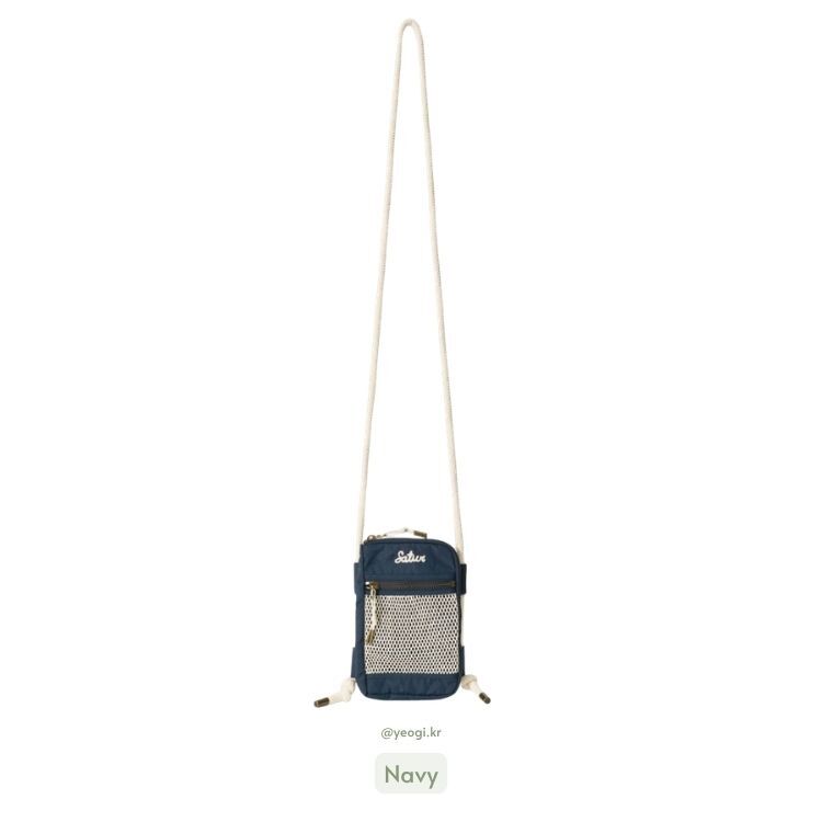 Satur｜SA262UAB02 Net Pocket Travel Cross Bag [2 colors] S400