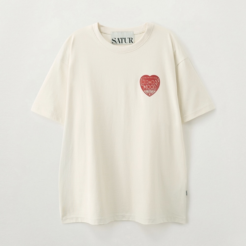 Satur｜SA262UTS11 Saturday Mood Small Graphic T-Shirt [3 colors] S403