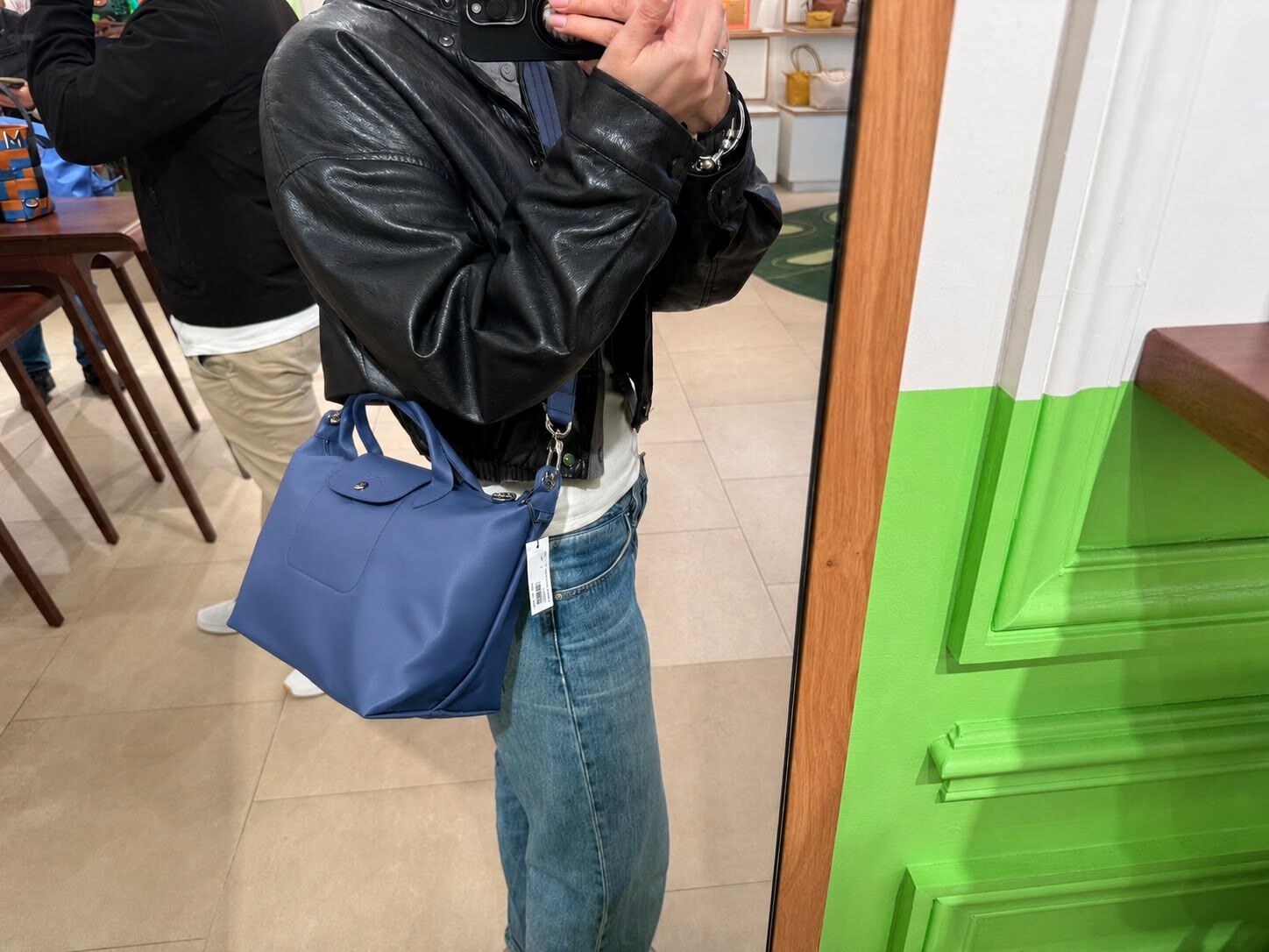 LYS02097 Longchamp 尼龍餃子袋兩用袋(可拆肩帶)