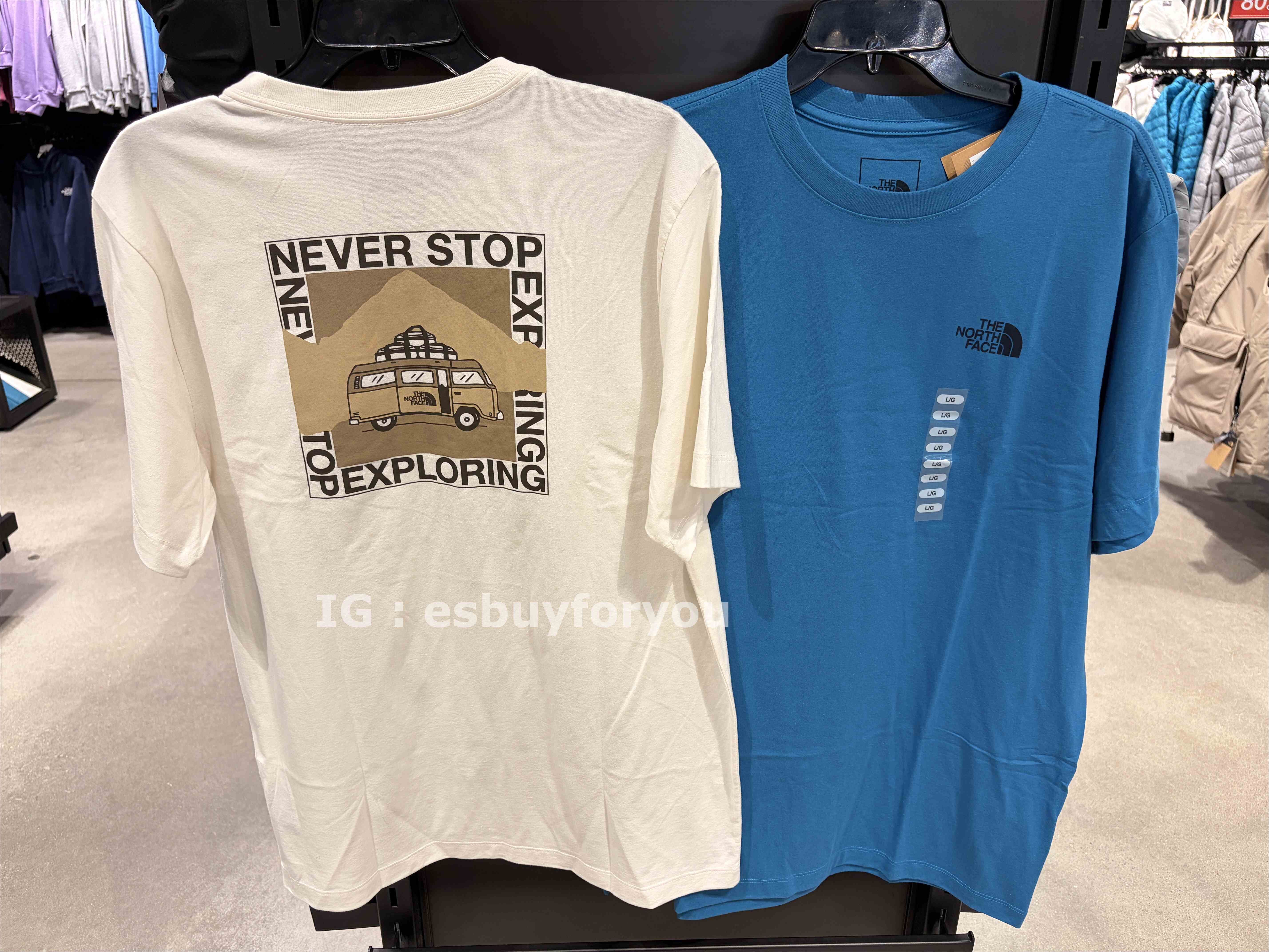 THE NORTH FACE 男大人 正反 露營車圖案 短TEE (2色)