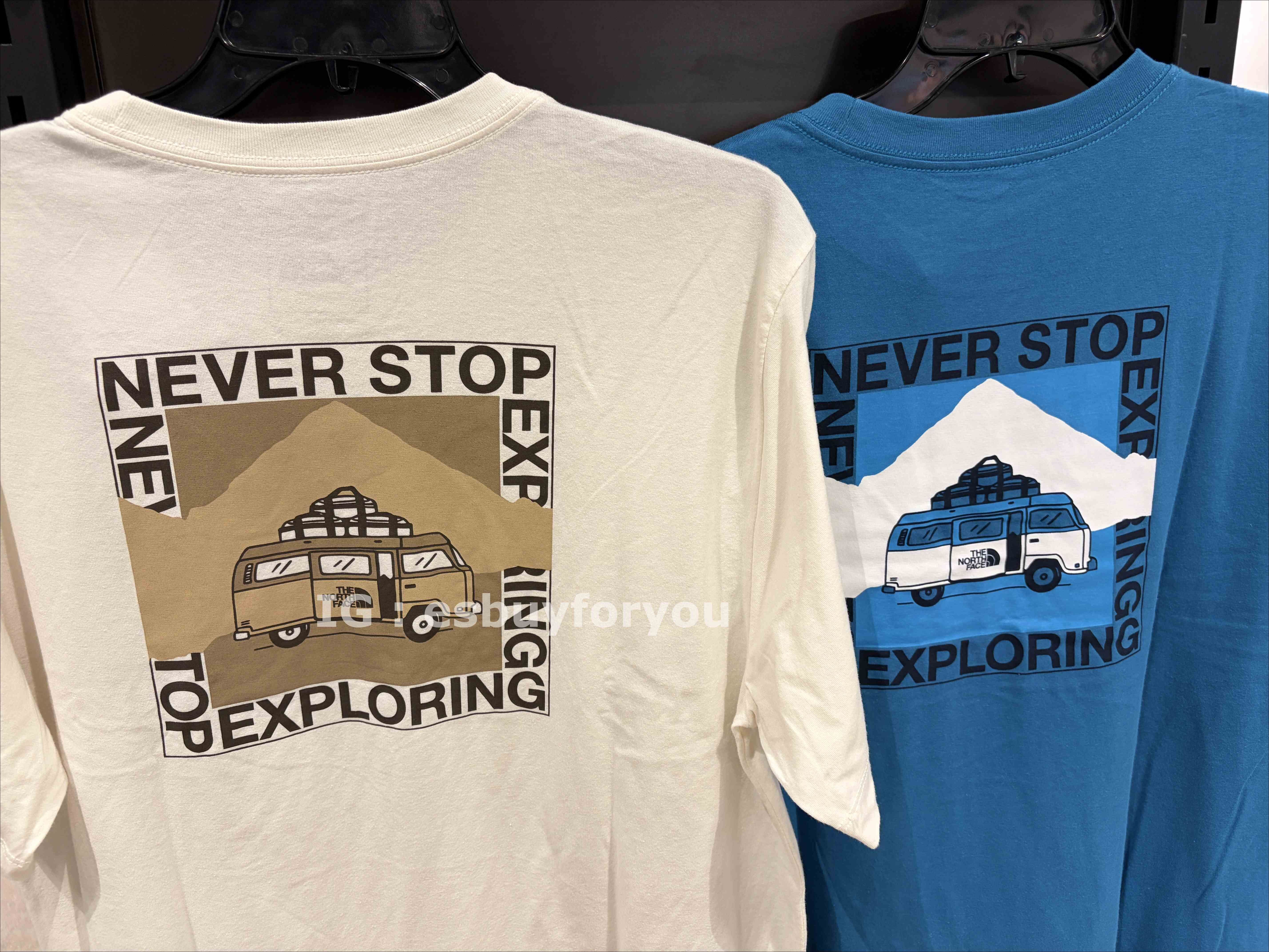 THE NORTH FACE 男大人 正反 露營車圖案 短TEE (2色)