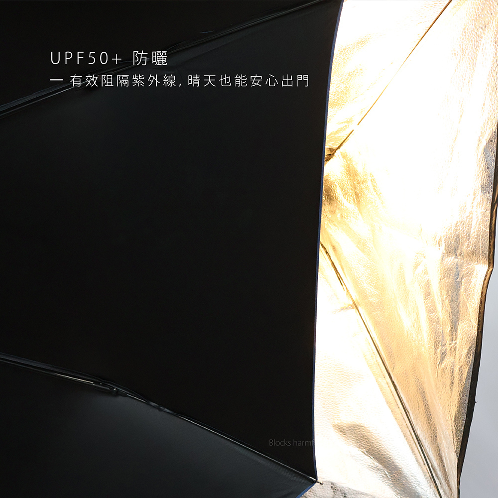 UPF50+高效防曬雨傘，有效阻隔紫外線，即使是大晴天出門也能安心防護，是夏天必備的抗UV遮陽傘
