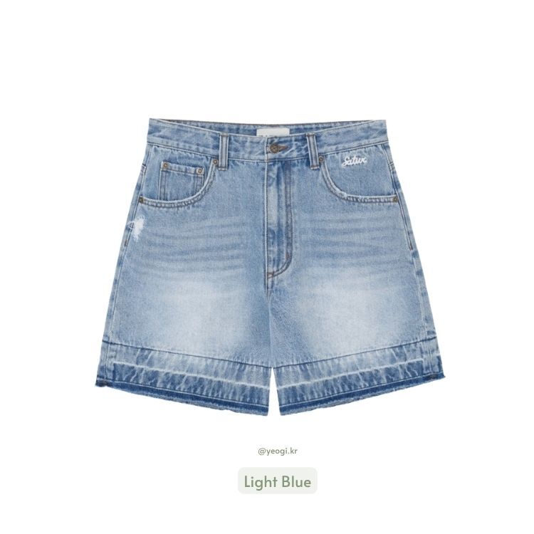 Satur｜SA262WHT03 / 04 / 05 (W) Gabon Wide Denim Shorts [3 colors] S421