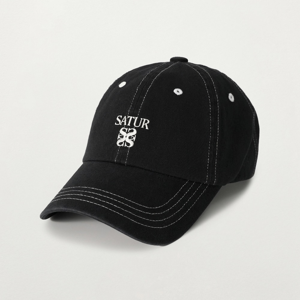 Satur｜SA261UAP06 Contrast Color Stitch Dyed Ball Cap [4 colors] S430