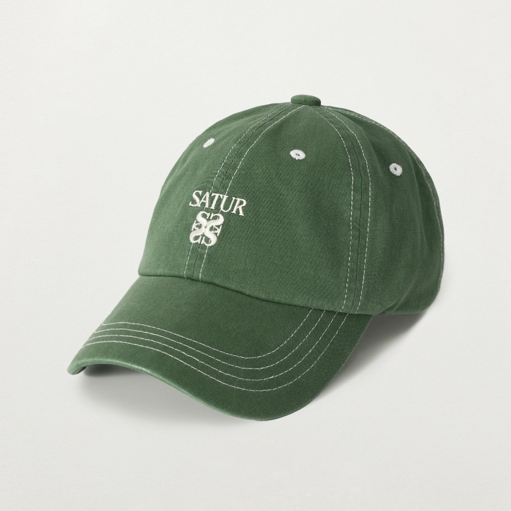 Satur｜SA261UAP06 Contrast Color Stitch Dyed Ball Cap [4 colors] S430
