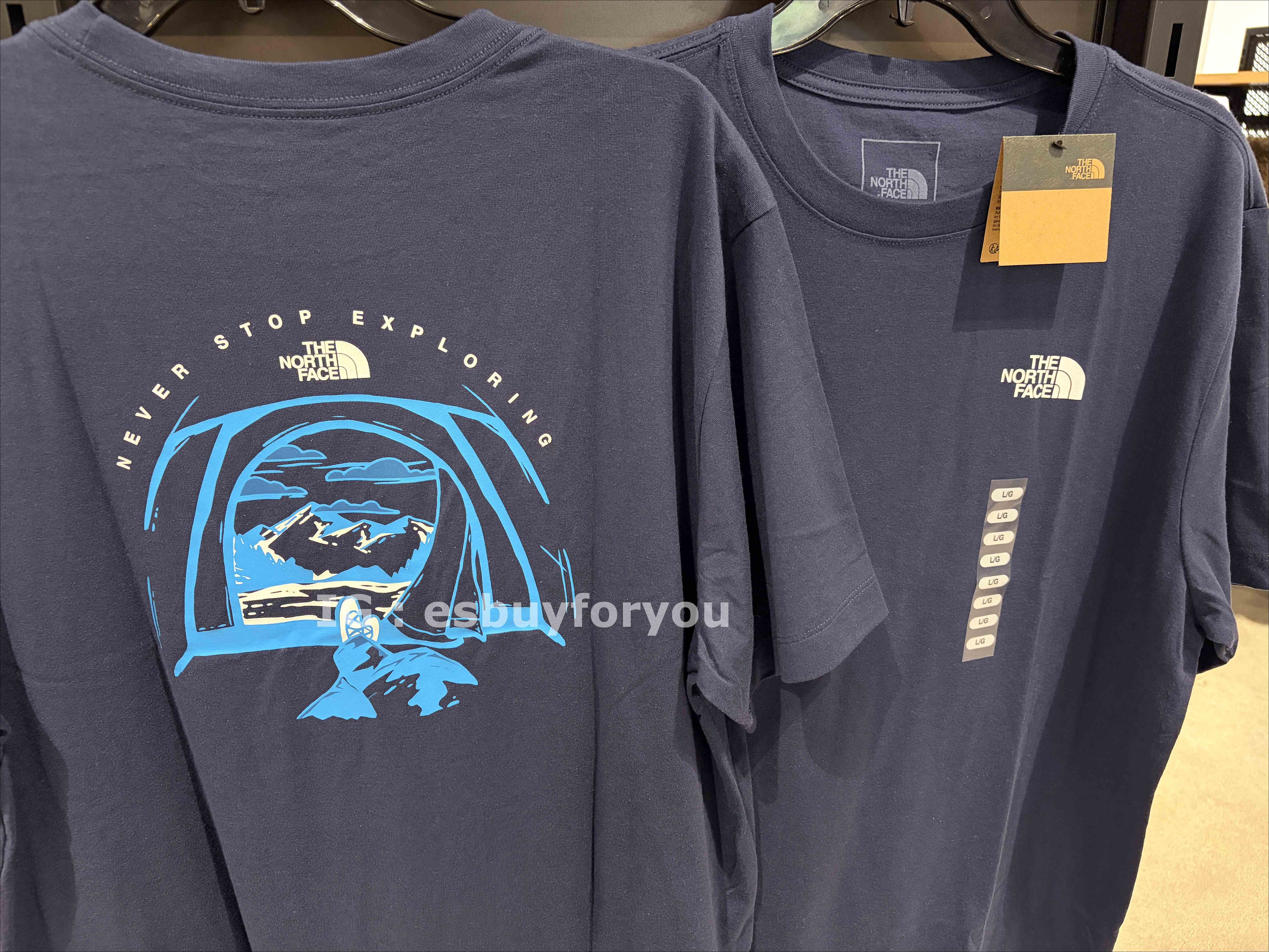 THE NORTH FACE 男大人 正反 露營系列 短TEE