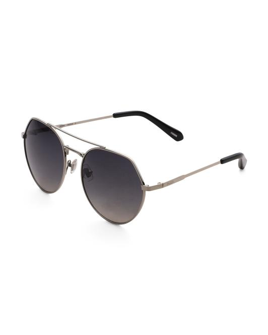 【預購】FOSSIL H071701 56mm 太陽眼鏡 (灰啡漸變/灰色框)