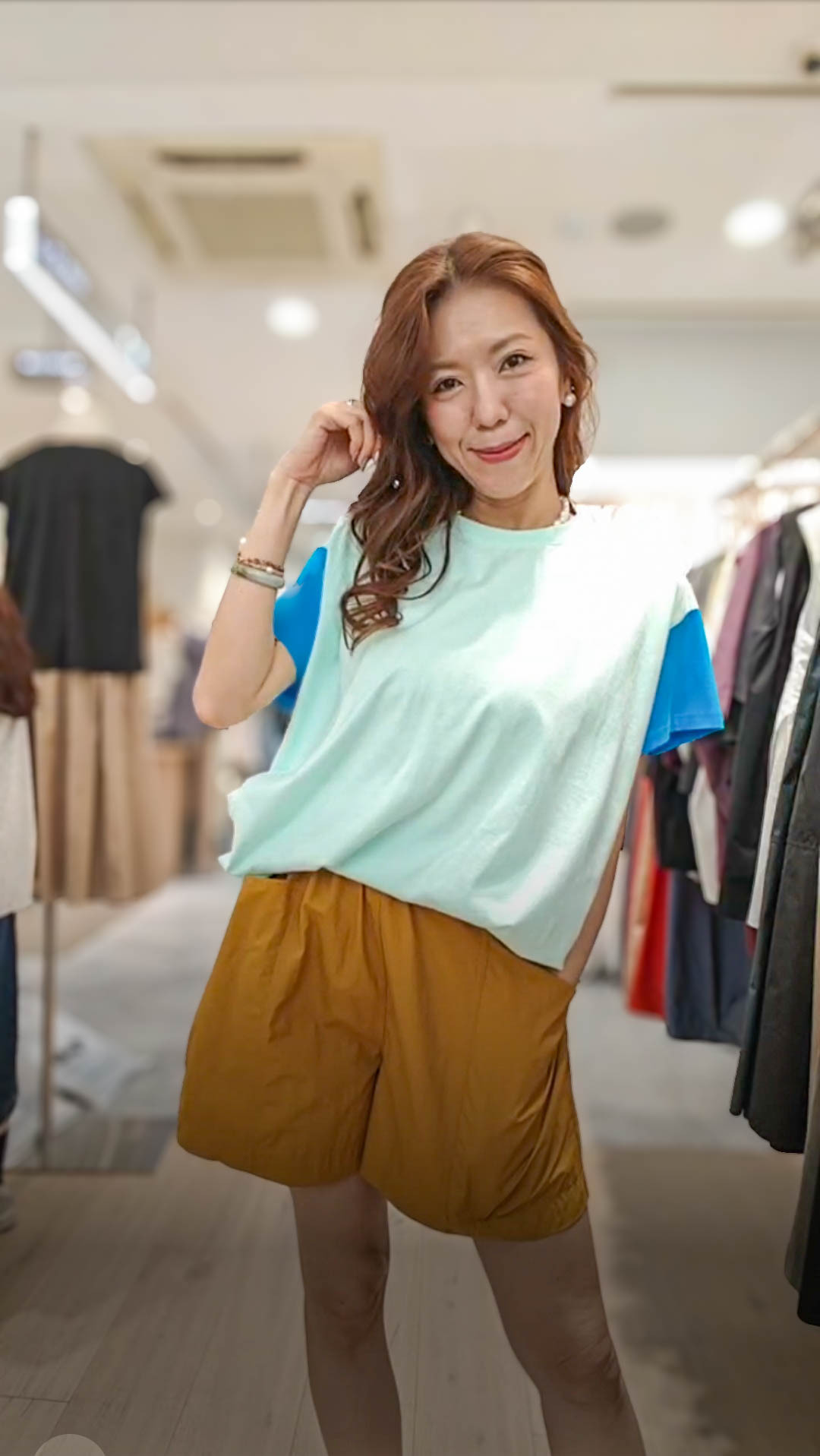 💍K2235  ▶️雙色袖上衣 👉B:146cm L:68cm