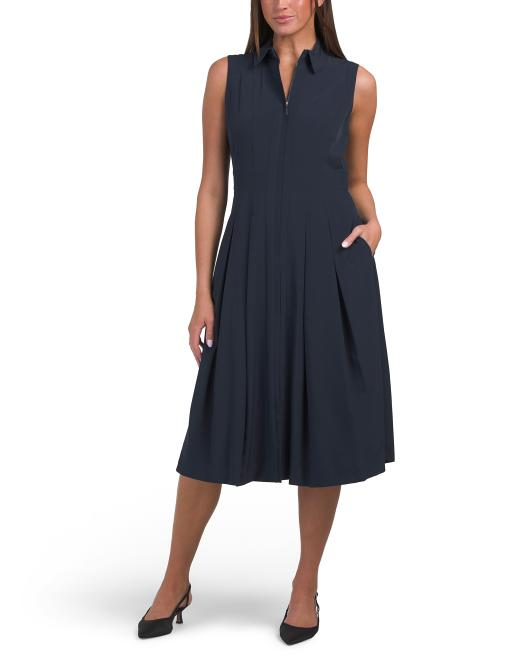 【預購】CALVIN KLEIN H071702 女裝翻領連身裙 (深藍色)