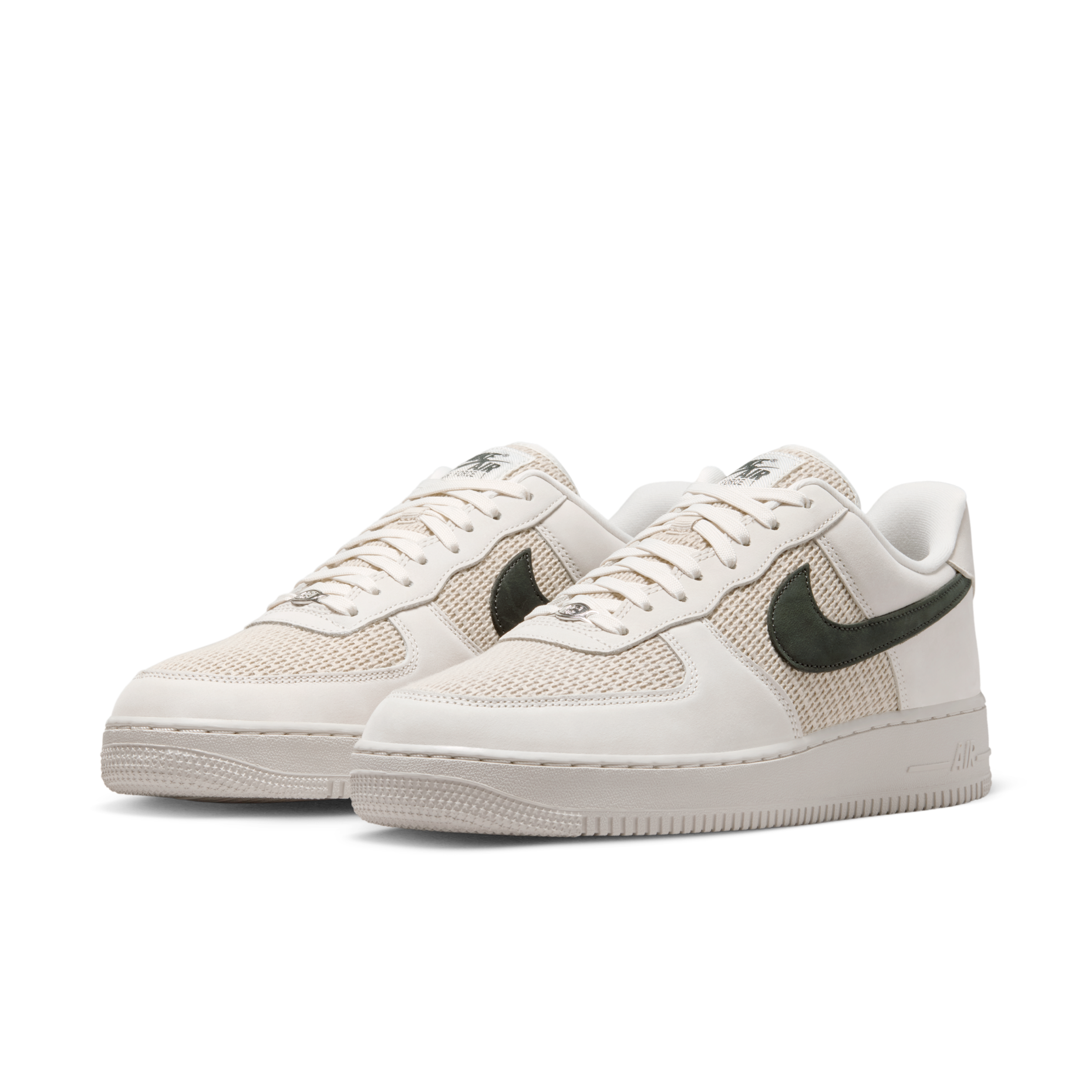 男鞋 NIKE AIR FORCE 1 '07 LV8 米白 編織 復古 經典 休閒鞋【II9807-002】AF1 WAF1