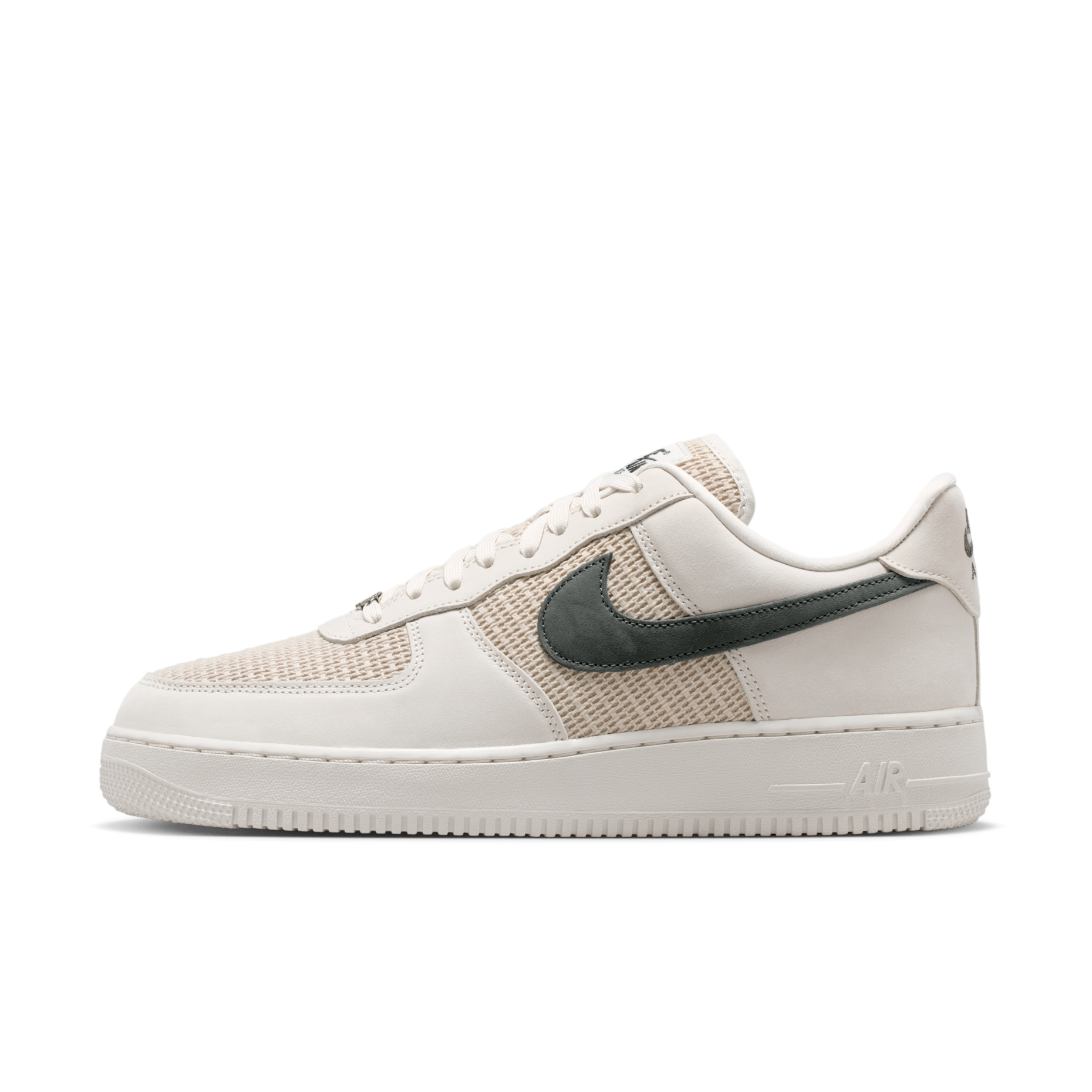 男鞋 NIKE AIR FORCE 1 '07 LV8 米白 編織 復古 經典 休閒鞋【II9807-002】AF1 WAF1
