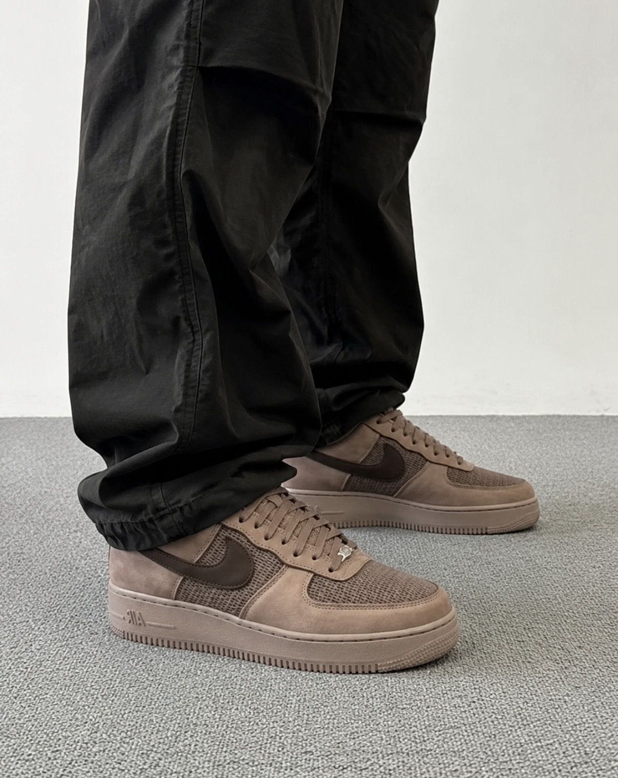 男鞋 NIKE AIR FORCE 1 '07 LV8 棕色 編織 復古 經典 休閒鞋【II9807-200】AF1