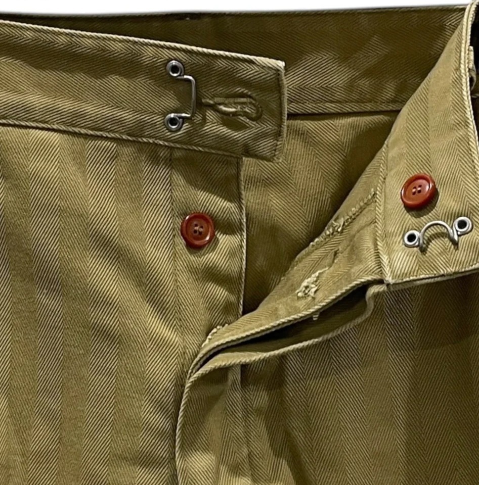 VISVIM PASTORAL SHIRTS HERRINGBONE (( USED A )) 中古美品 - KHAKI SIZE 2 PRE ORDER ITEM (預訂中)