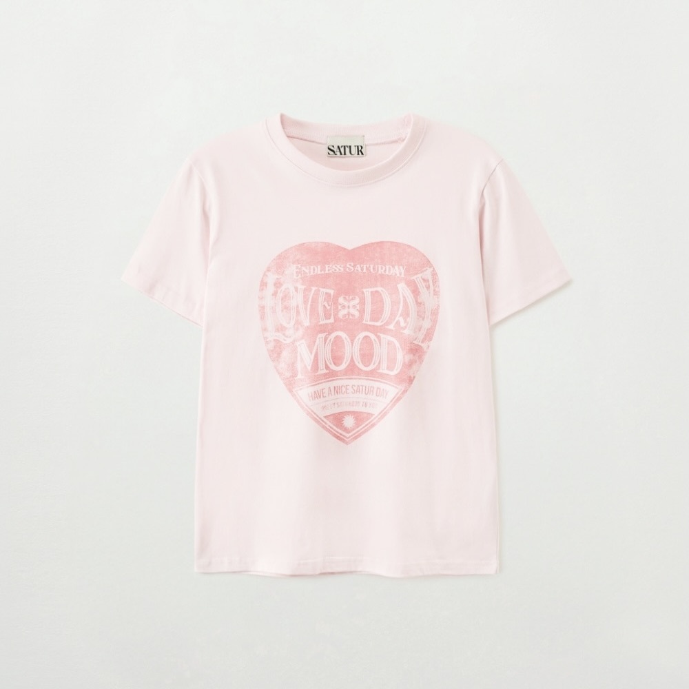 Satur｜SA262WTS20 (W) Saturday Retro Mood Graphic T-Shirt [5 colors]