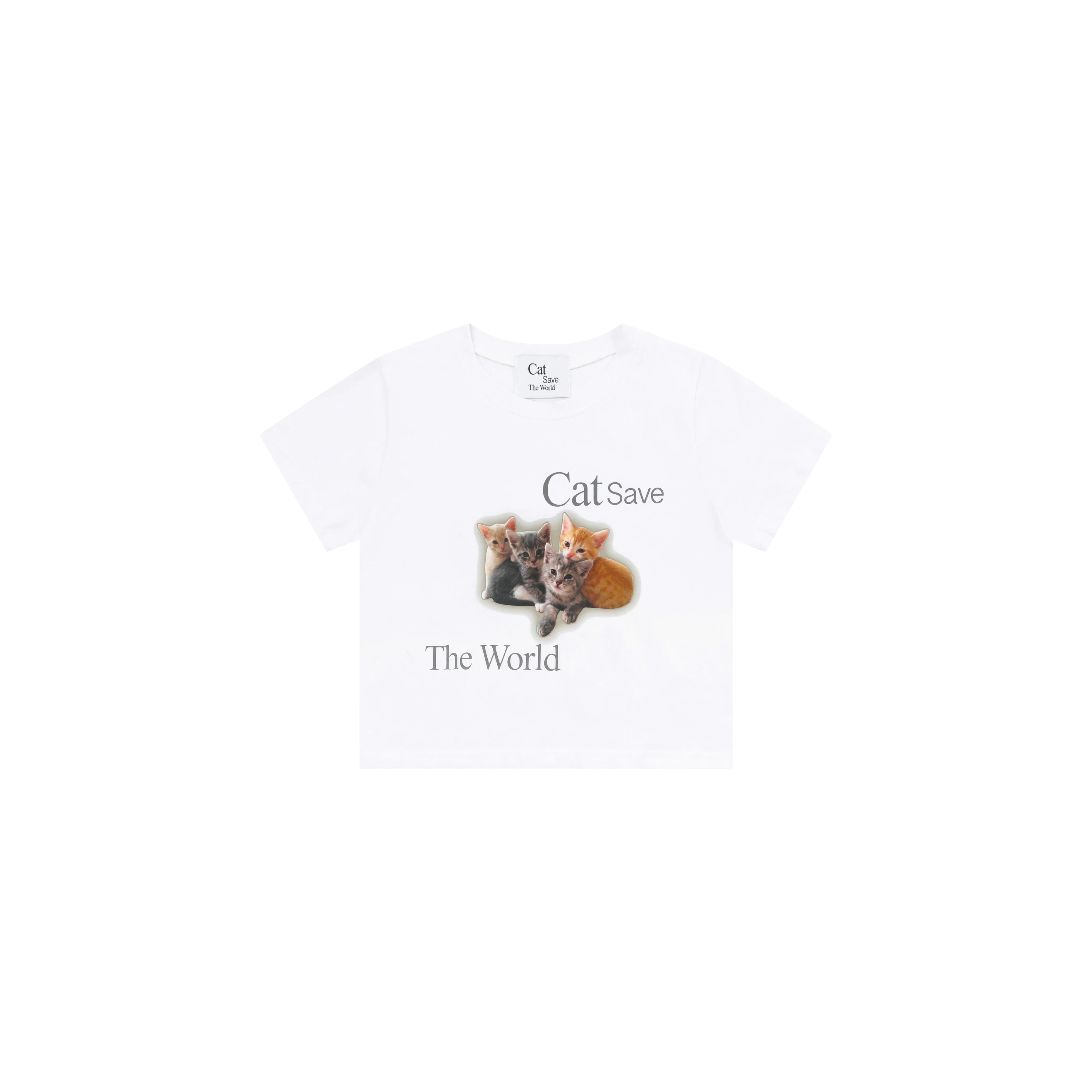 CSW Kitten half Tee 小貓咪 短T 短袖