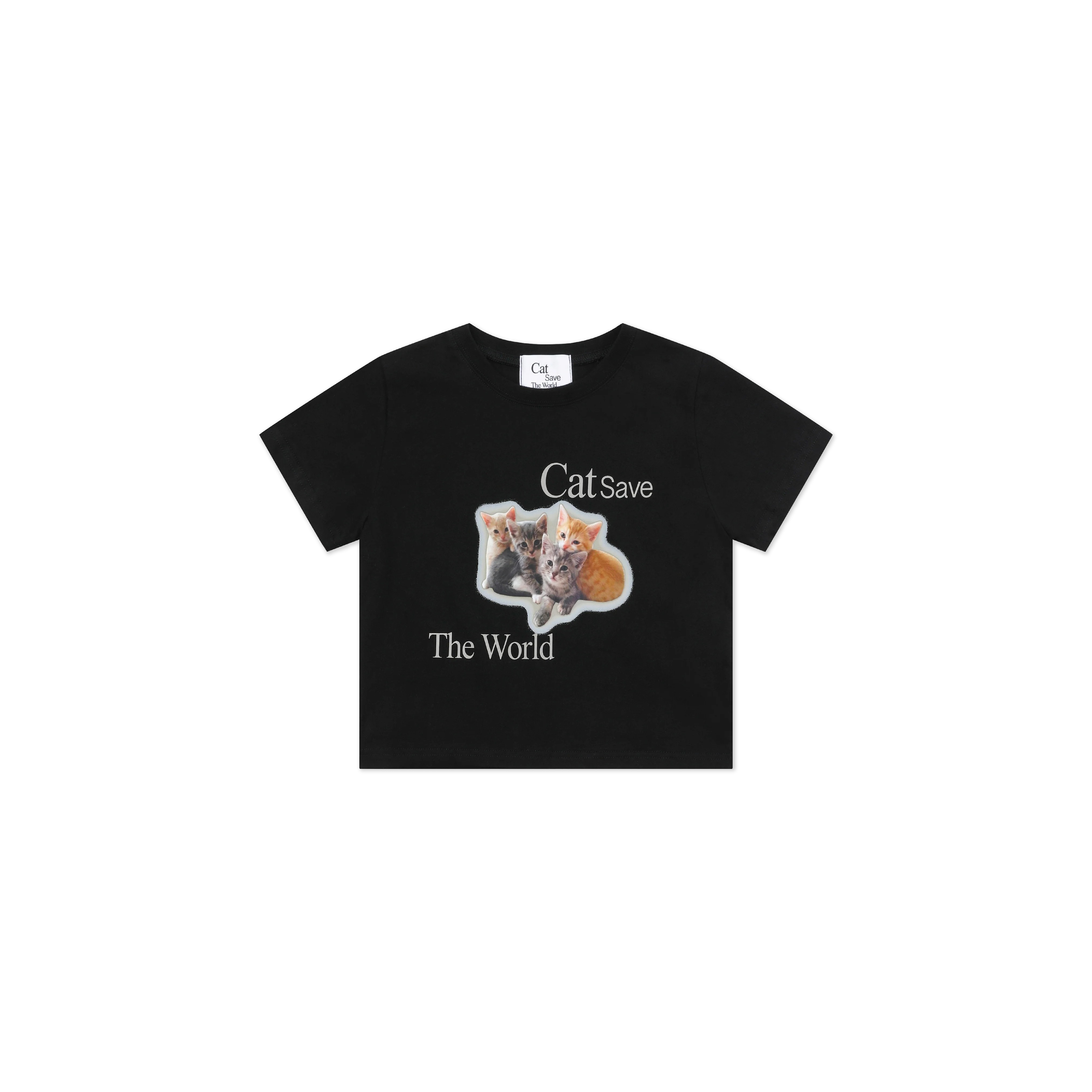 CSW Kitten half Tee 小貓咪 短T 短袖