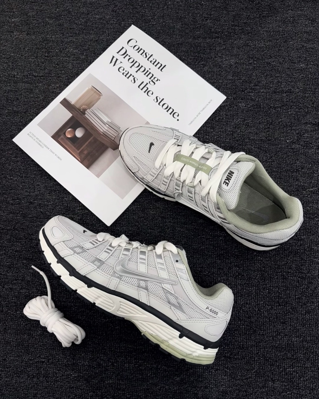 男鞋 NIKE P-6000 'Platinum Tint' 白灰 薄荷綠 休閒 復古鞋 老爹鞋【IV5761-094】PP6