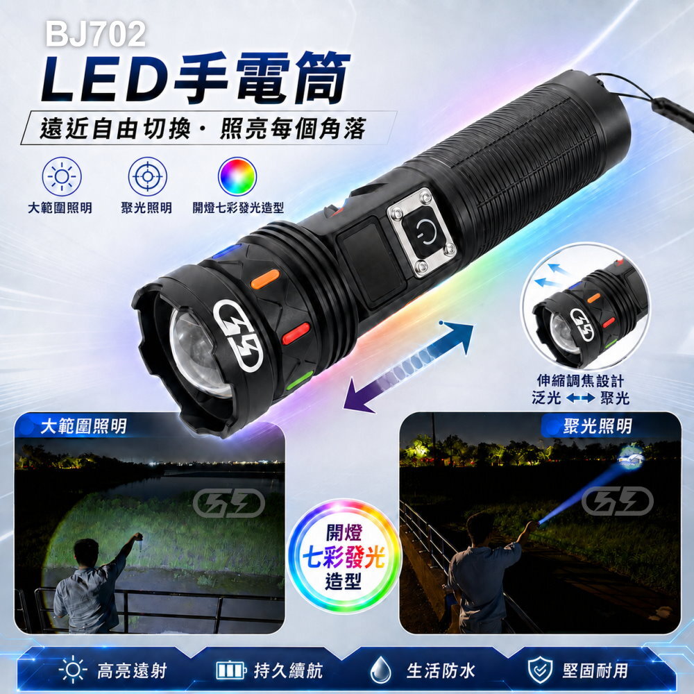 BJ702強光手電筒 晶典光電