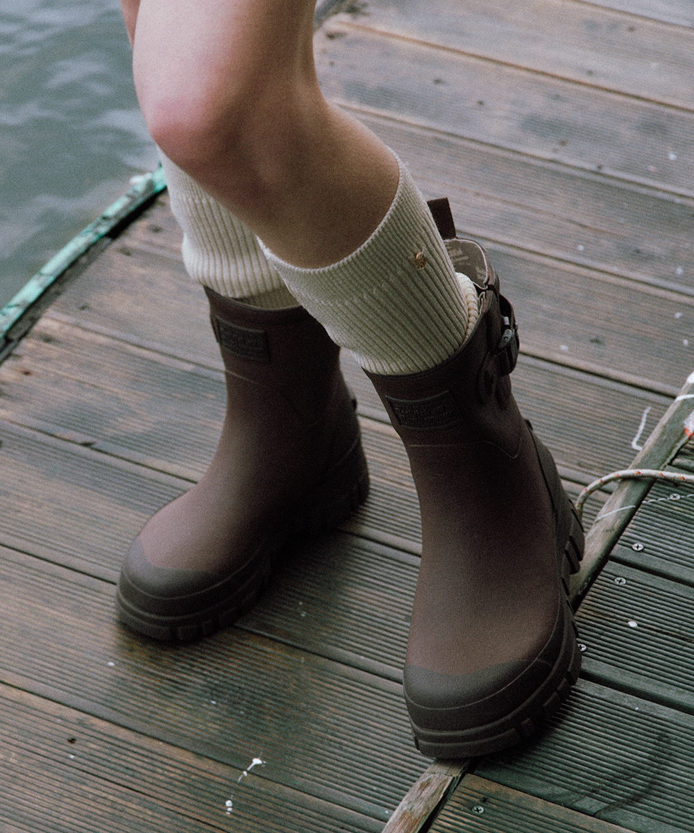 Rockfish Weatherwear FLATFORM WEAVING RAIN BOOTS MIDDLE