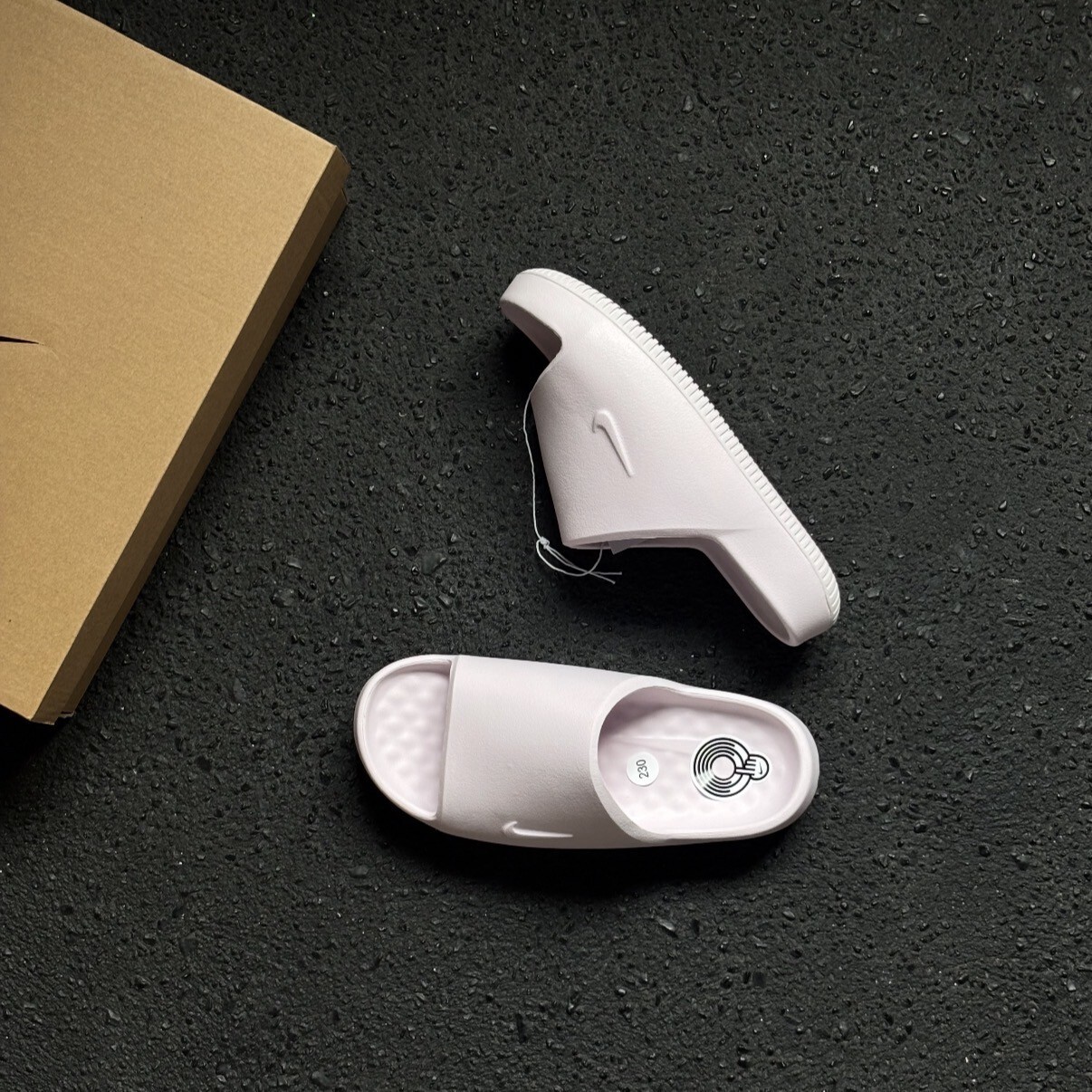 男鞋 NIKE CALM SLIDE 2.0 灰色 柔軟 休閒 橡膠外底 防水 拖鞋【IB0183-202】