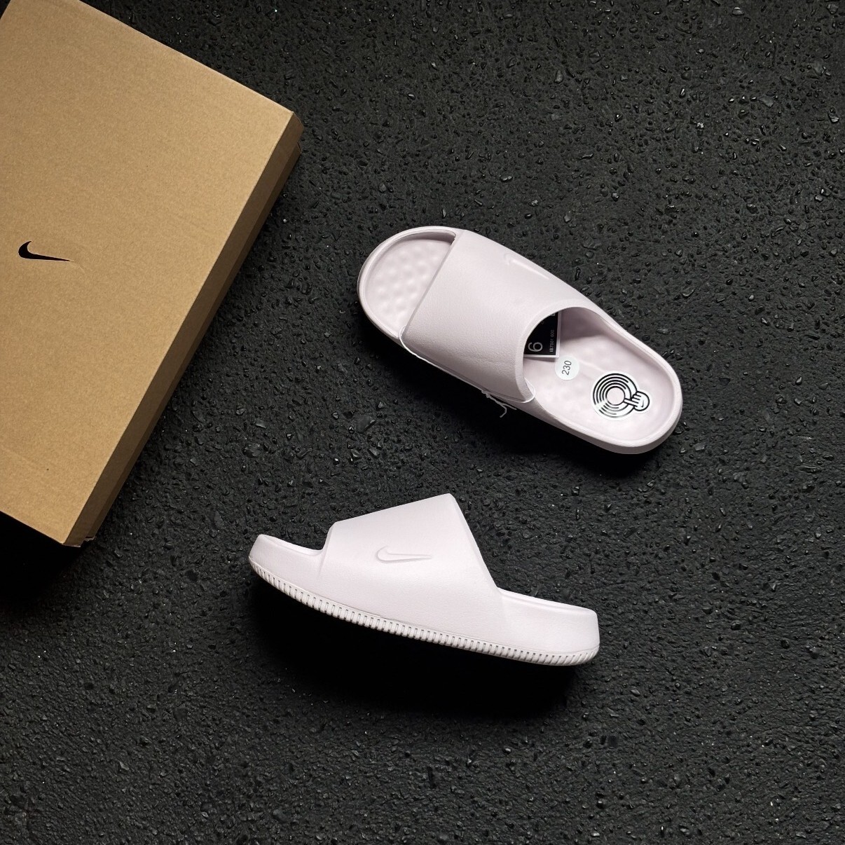 男鞋 NIKE CALM SLIDE 2.0 灰色 柔軟 休閒 橡膠外底 防水 拖鞋【IB0183-202】