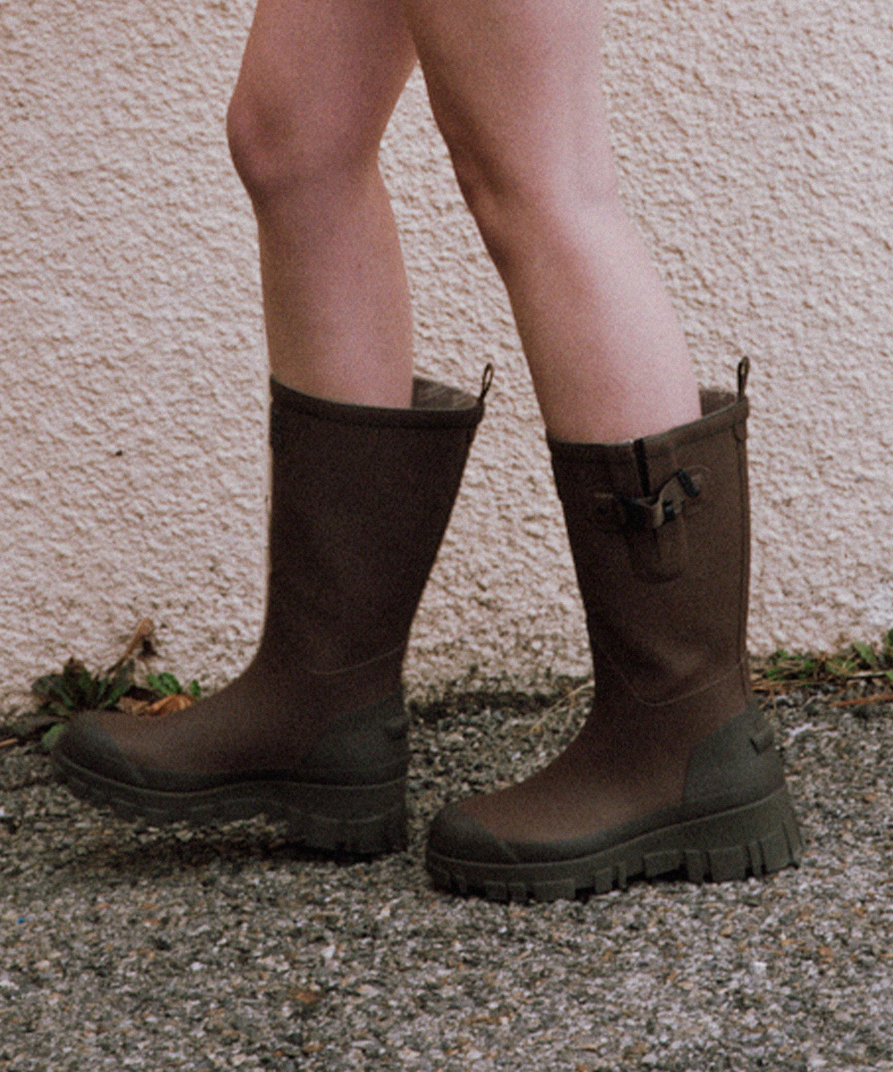 Rockfish Weatherwear FLATFORM WEAVING RAIN BOOTS LONG