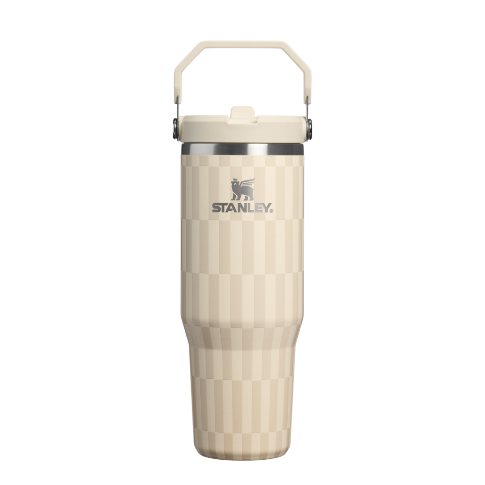 STANLEY 經典系列 IceFlow 手提吸管杯2.0 0.88L / 花磚白